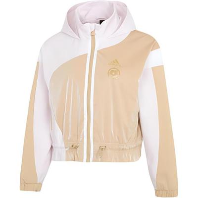 Μπουφάν Ust Wv T1 Αθλητικό Casual Color Block Μπουφάν με Κουκούλα Γυναικεία Μπουφάν Χακί HR8156