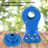 Aluminum Alloy Buffer Metal Steering Arm 23T Fit for 1 10 1 8 Car Model (Blue N10228NB)