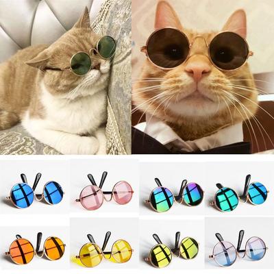 Photos Props Vintage Round Eye-wear Cat Glasses Dog Pet Glasses Sunglasses