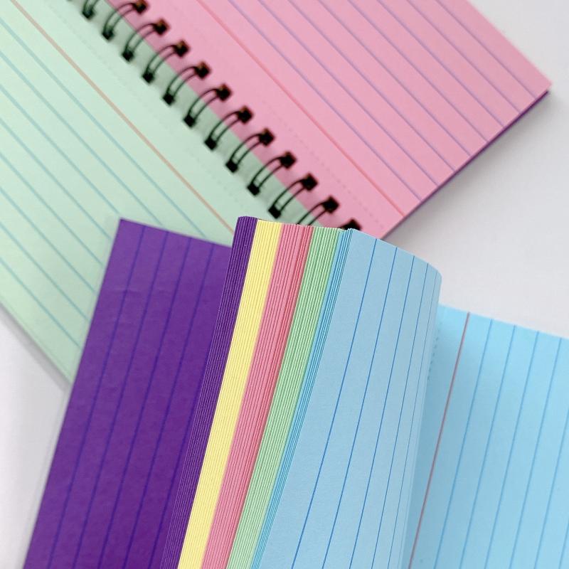 50 Sheets Colour Tearable Mini Note Book Portable Line Notebook Memo Pad Office Supplies Student Stationery