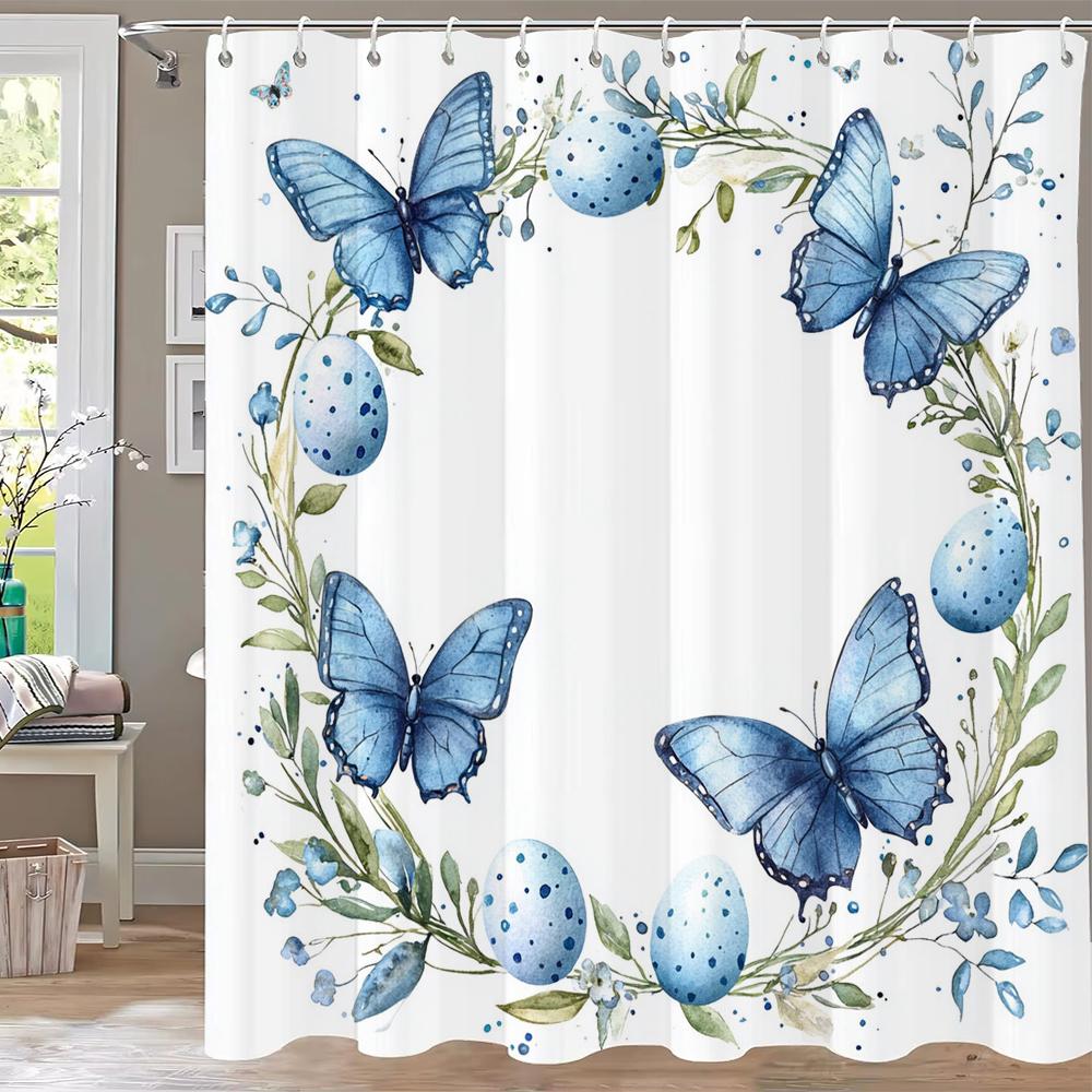 Modern Watercolor Flowers Bathroom Curtain Floral Shower Curtain Bohemian Home Bathroom Decor Polyester Shower Curtains