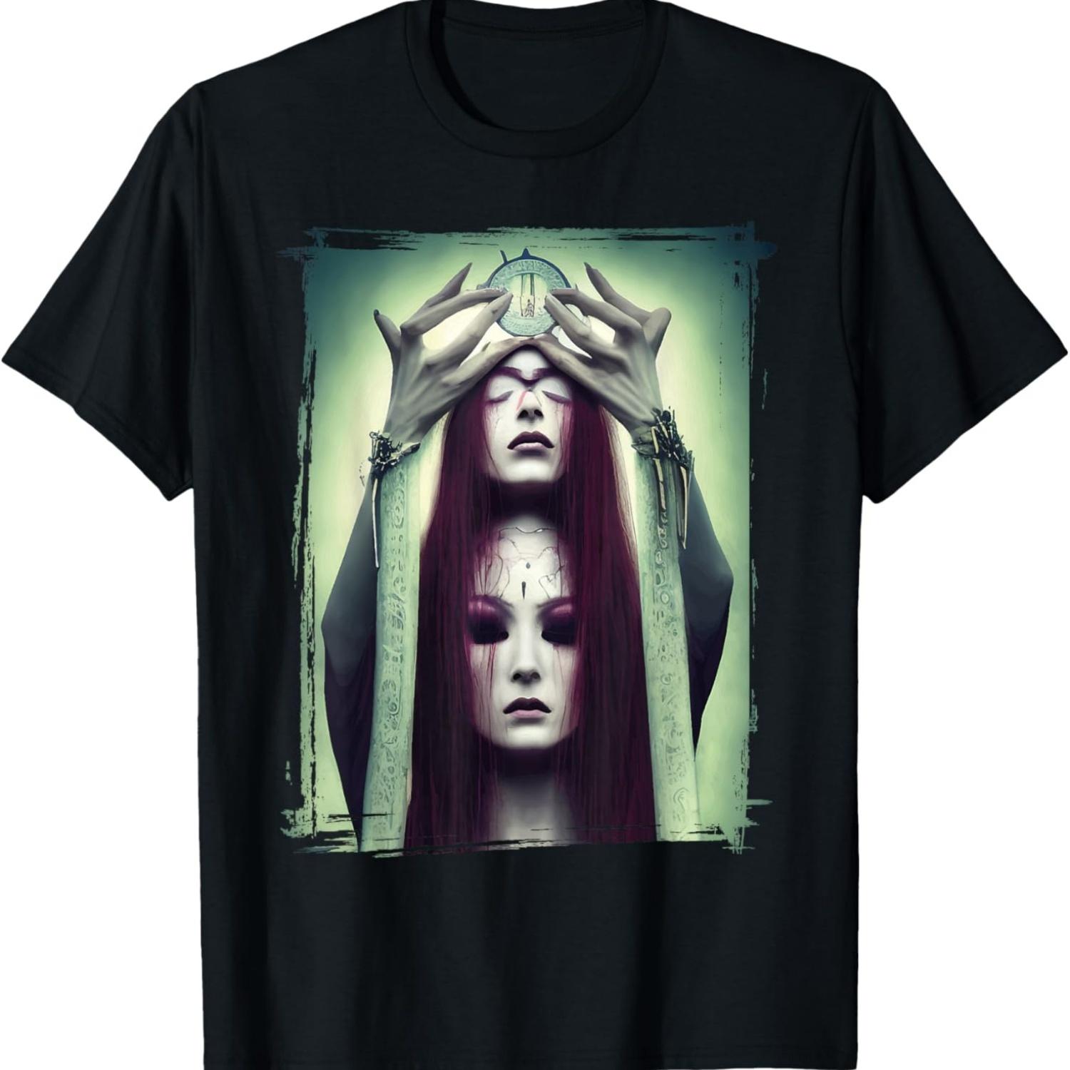 

Goth Aesthetic Grunge Occult Emo Satanic Horror Ritual T-Shirt XXXXXL чорний