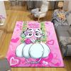 Custom Name,Diddl Home Sofa Decoration for Living Room & Bedroom, Non‑Slip Play Flannel Floor Mat for Game Room