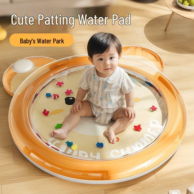 Inflatable Marine Life Water Mat for Infants & Toddlers - Cartoon PVC Crawling Mat & Seat Cushion.