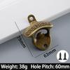 Zinc Alloy Wall Bottle Opener Beer Retro Alloy Wall Mounted  Beer Bottle Opener Kitchen Decor KPQ005