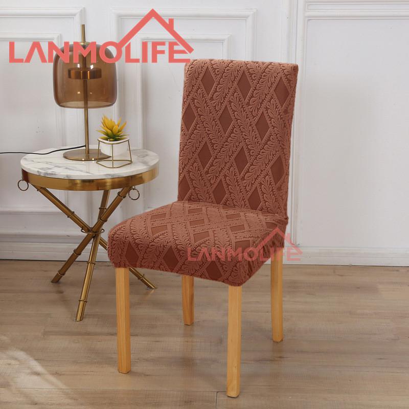 Nordic Thick Jacquard Chair Cover All Inclusive Four Seasons Universal Dustproof Dining Chair Cover Home Elastic Chair Cover