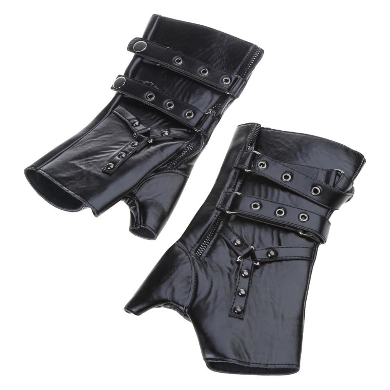 Guanti Steampunk Senza Dita Costume Cosplay Medievale Vintage Guanti da Pugilato
