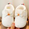 Warm Velvet Non-Slip Winter Baby Shoes for Girls, Soft Sole for Beginners (0-1 Year)