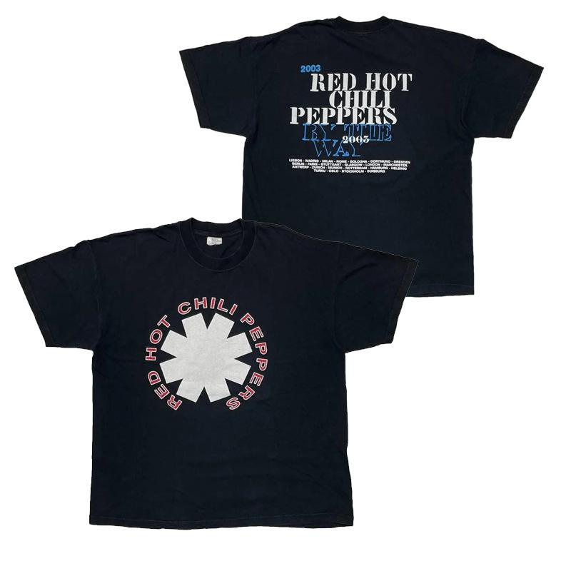 RED HOT CHILLI PEPPERS PUNK ROCK T-Shirt Herren Damen Baumwolle Hip Hop Übergroß Kurzarm T-Shirt Vintage Oberteil T-Shirt für Fans Geschenk