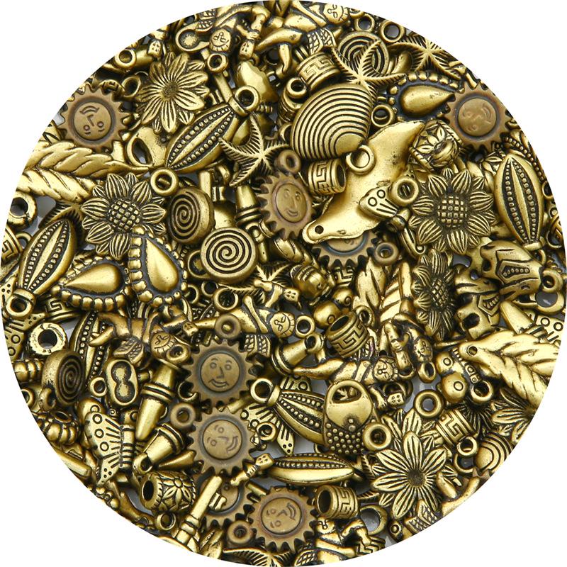 Rainbow Retro Beads Mystery Box: DIY Mixed Bead and Pendant Accessories for Handmade Jewelry