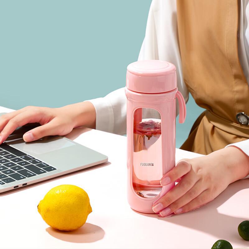 Fuguang Double Wall Borosilicate Glass Water Bottle