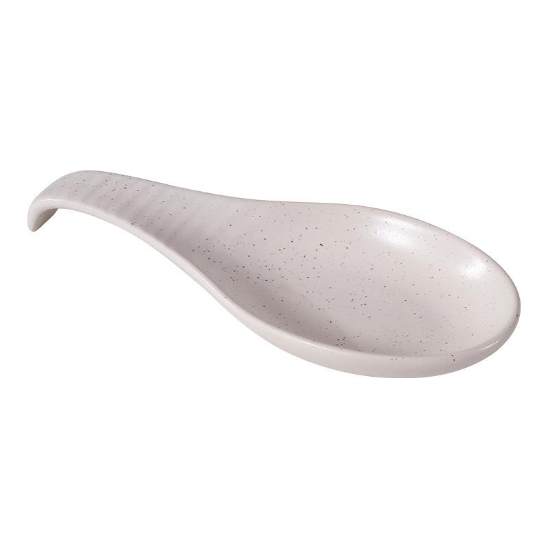 Porcelain Spoon Rest,Ceramic Utensils Holder for Stove Top,Kitchen Counter Cooking Tools Organizer, Spatula Ladle Tongs