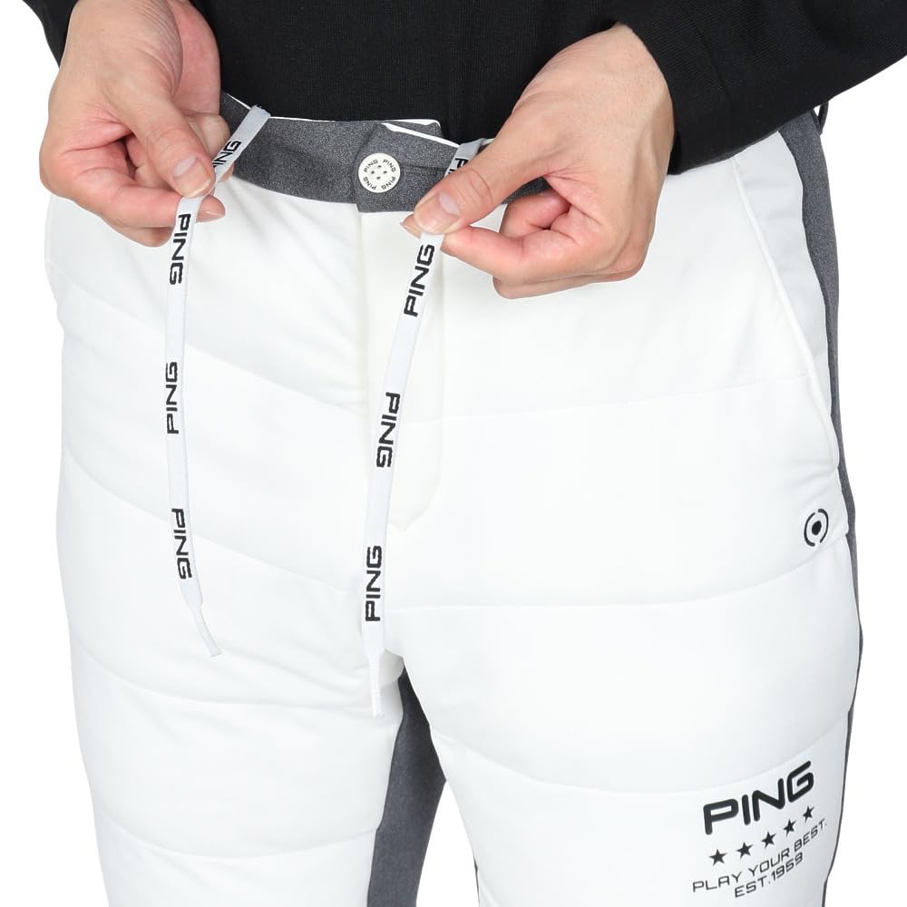 [Pin Apparel] Men's Thermal Jogger Pants (Set-up Compatible, Stretch)  Golf Cold Protection  621-4231901 030White M