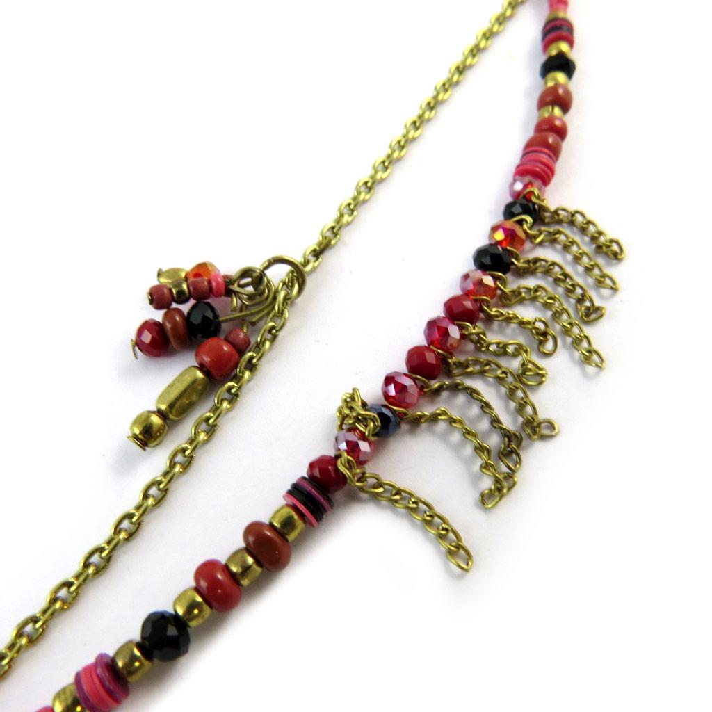 Les Trésors De Lily [N9223] - Red Gold 'Kilimanjaro' Fancy Bracelet