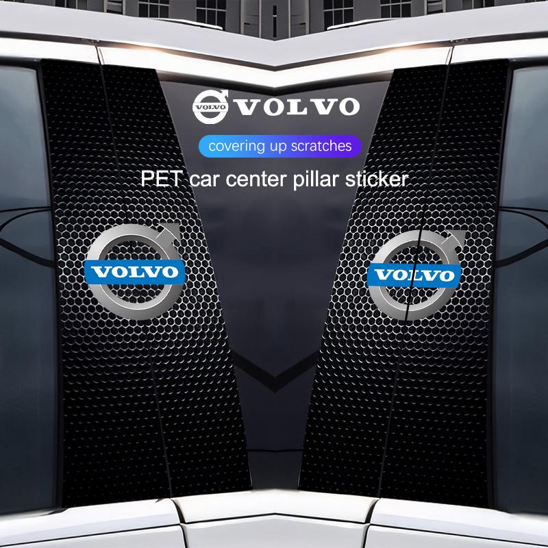 Tür-Mittelpfosten-Aufkleber Auto-Logo Dekorationsaufkleber geeignet für Volvo XC60 V50 V40 XC90 S60 S40 S80l V90 V60 EX90 S90 XC40 C