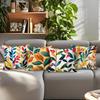Home Decor Colorful Leaf-Patterned Digital Print Pillow Covers Pattern Cushion Cover Suitable For Sofa Bedroom Car Pillow Cover