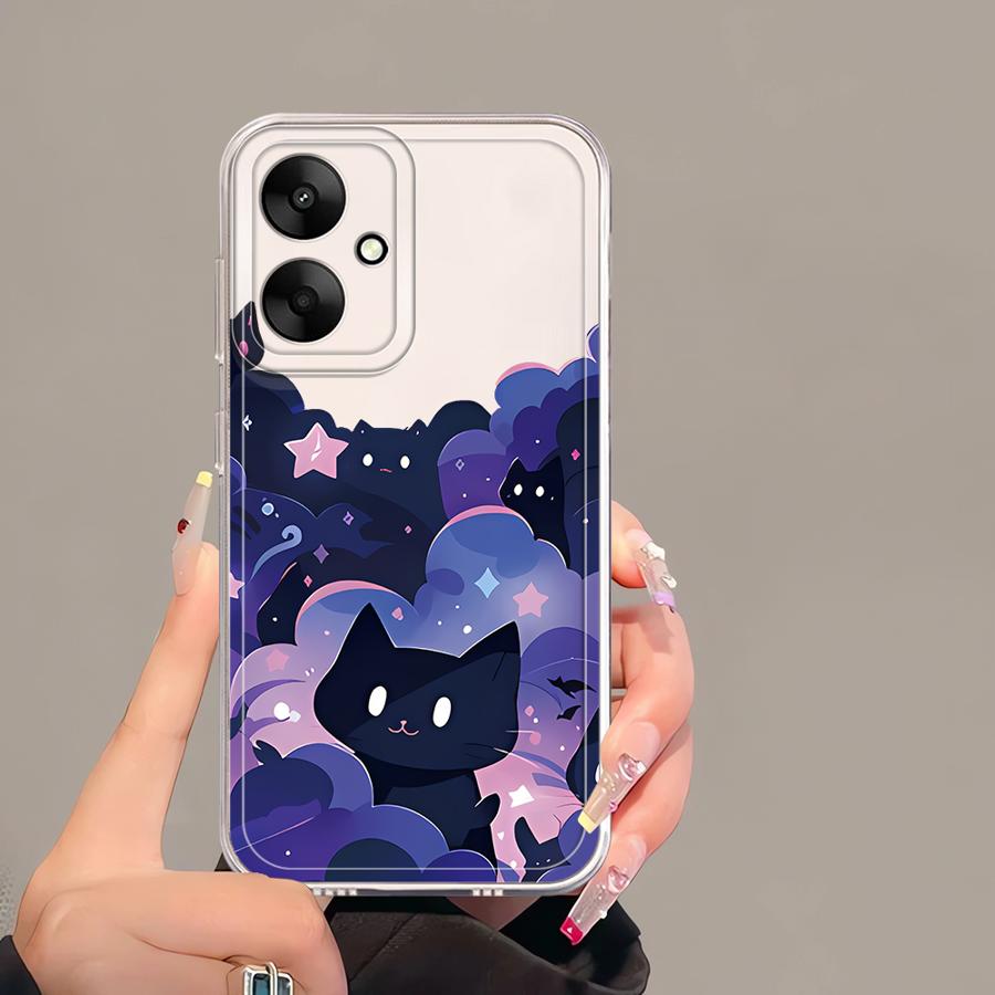 Coque pour Xiaomi Mi 11T Pro 11 Lite Housse de Téléphone Souple Chat de Dessin Animé