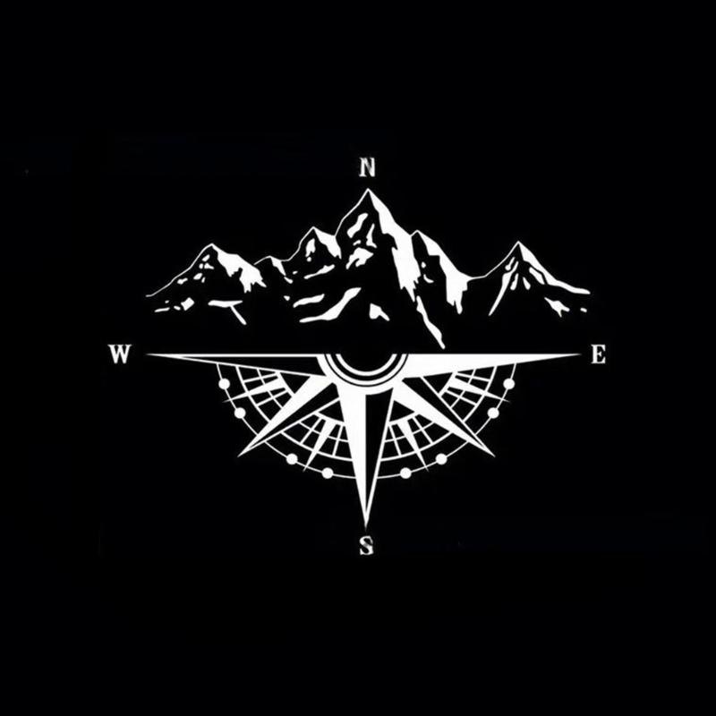 Waterproof Guidance Mountain Car Decals Strong PVC Sticker Weatherproof Design Long Lasting Adhesive For Outdoor Vehicles