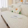 Cotton Fabric Floral Embroidery Sofa Towel Anti Slip Fabric Thickened Fabric Cushion Multi Purpose Sofa Cover Backrest Mat