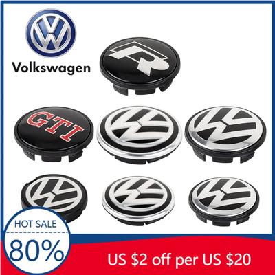 2026 Hot For VOLKSWAGEN VW 4Pc 65mm 55mm For Volkswagen GTI Golf Jetta Polo Beetle CC Passat Tiguan VW Car Wheel Center Cap Hubs