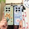Waterproof Durable Phone Case For Tecno Camon30/4G/5G/CL6/CL7 Oil Painting Soft case Kickstand Wristband Protective Ring
