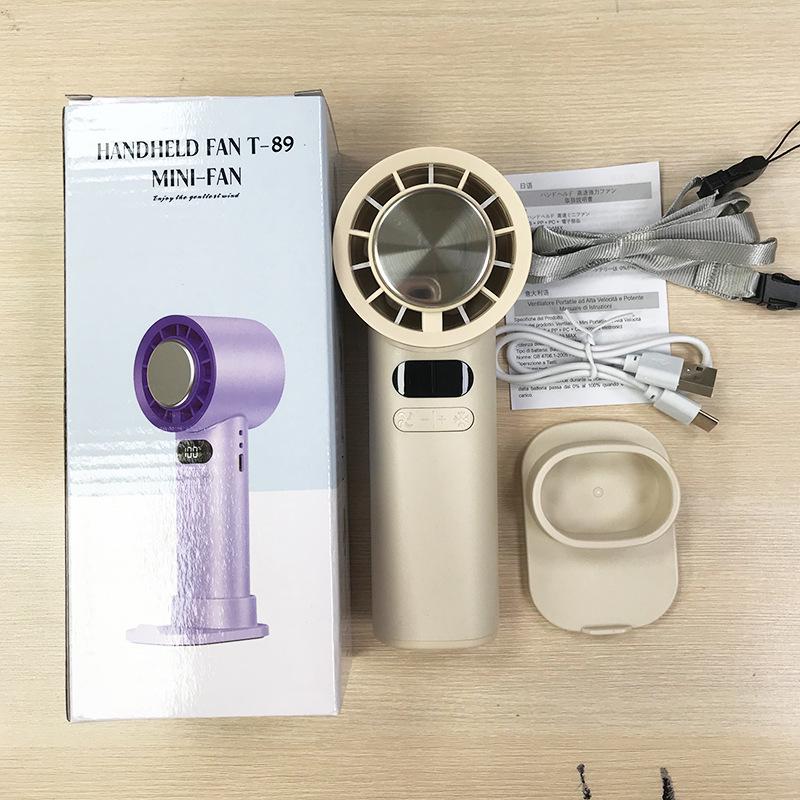 

Rechargeable Portable Handheld Fan with Long Battery Life, Foldable Design & Cooling Ice Pack See details page