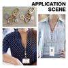 Anti-theft Retractable Key Holder Metal Easy-to-pull Buckle Rope Elastic Keychain Sporty Retractable Key Ring Nurse Accessories