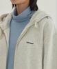 COVERNAT Small Logo Fleece Zip-Up Hoodie Oatmeal