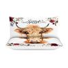 Highland Cattle Three-piece Quilt Cover 3D Digital Printing Bedding Set Farmhouse Bed Cover