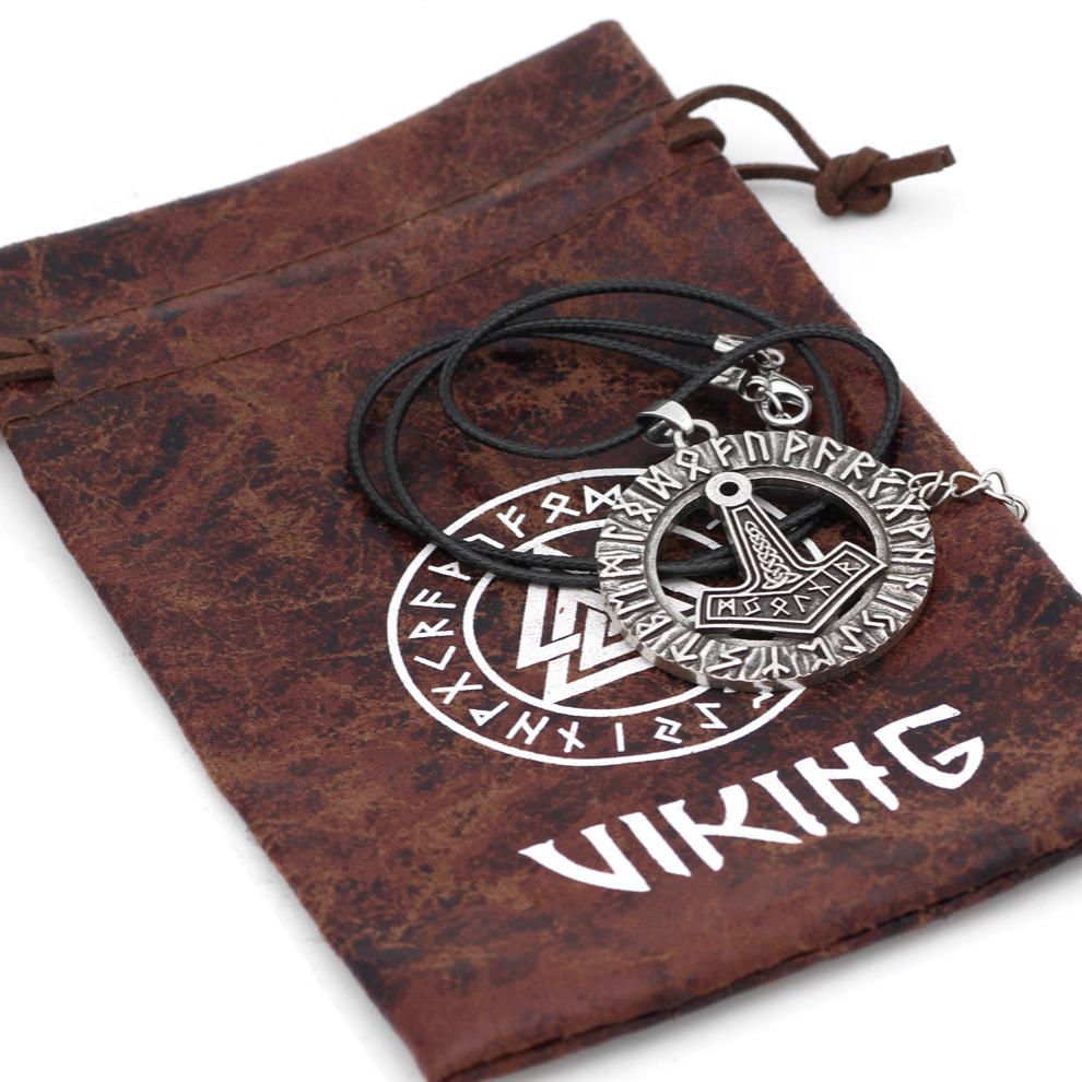 Nordic Viking Rune Pendant - Pirate Hammer Symbol Accessory