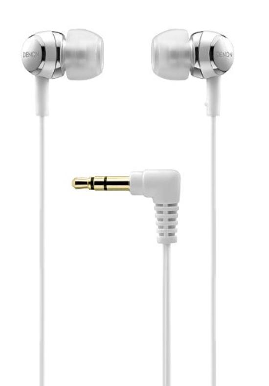 Denon In-Ear Headphones, White, AH-C260-W