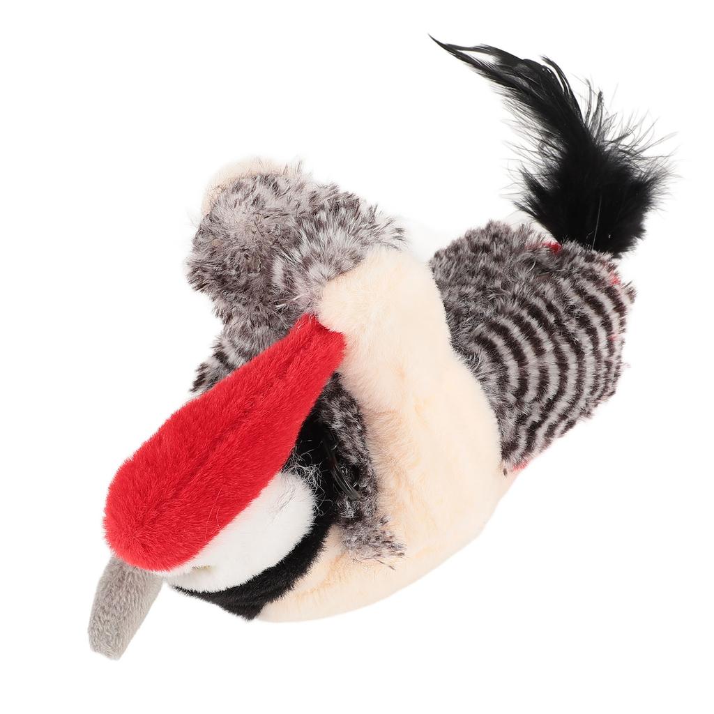 Pet Plush Toy Interactive Soft Flapping Bird Squeaky Cat Electric Plush Toy for Home Indoor
