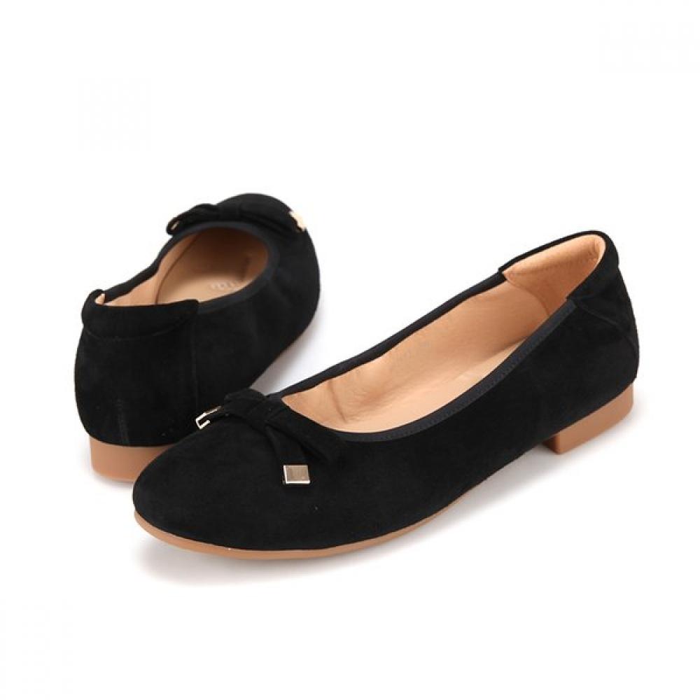 BARBARA Lambskin Suede Soft Flat 1.5cm Bbi572bk