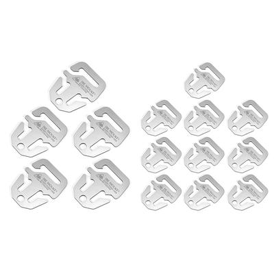 5/10Pcs Awning Fixing Buckle Stainless Steel Tight Rope Buckle Awning Canopy Fastener for Tent Canopy