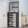 Multi-layer Dustproof Shoe & Hat Rack: Floor-standing Coat Rack & Storage Shelf for Living Room or Entryway