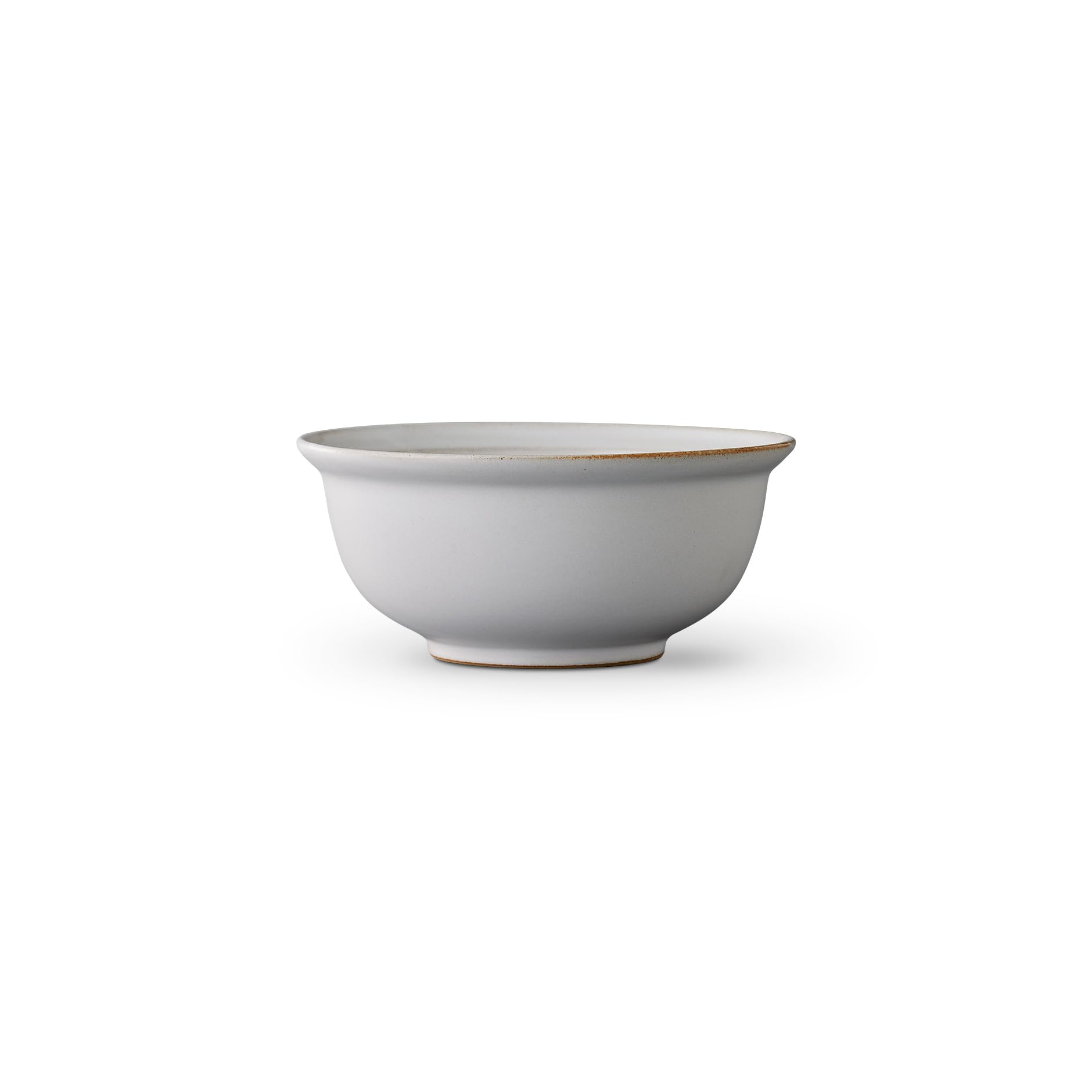 Vermicular Tableware Deep Bowl with Rim, 17cm, Milky White, Hasami Ware, TOKINOHA, Indigo Dyeing Kiln, Simple Design, Plate, Deep Plate, Rice Bowl, Sa