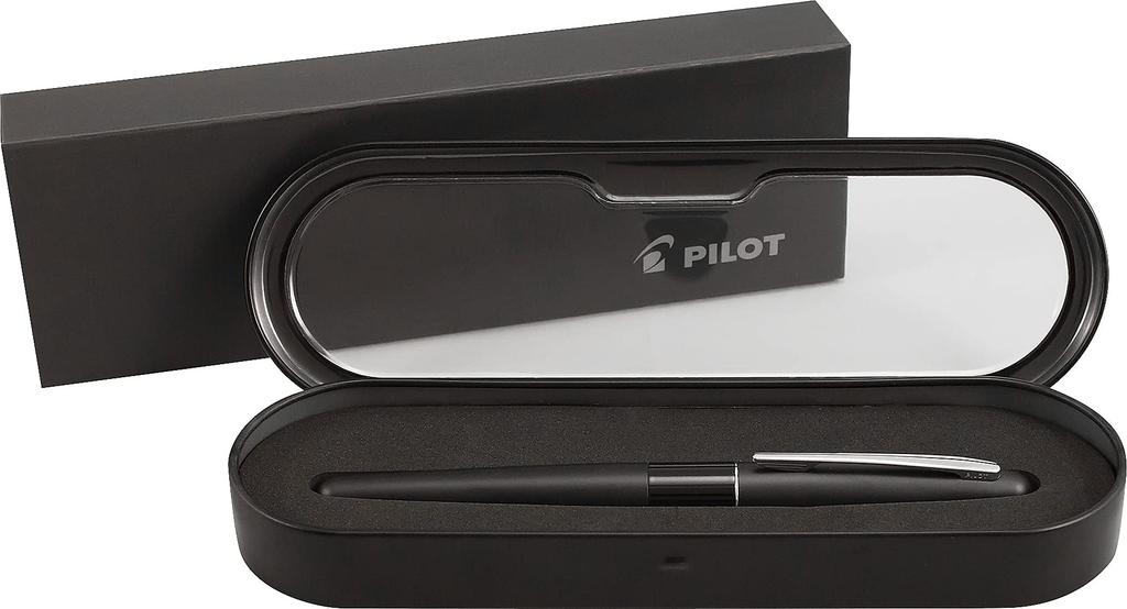 Pilot Pióro wieczne z kolekcji Metropolitan, Czarny korpus, Klasyczny design, Stalówka F-M, Czarny tusz (91107) Wieczne pióro