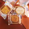 100Pcs Frosted Chrysanthemum Pattern Moon Cake Bags Plastic Cookie Candy Bag Mid-Autumn Festival Mooncake Packaging Bag New