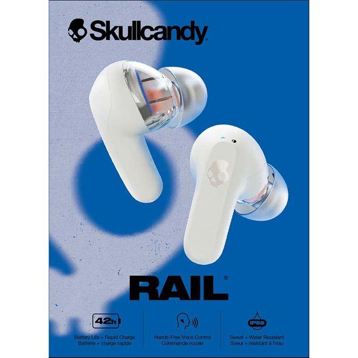 Ecouteurs Bluetooth Rail Blc True Wireless-42h- Blanc Skullcandy S2RLW-Q751
