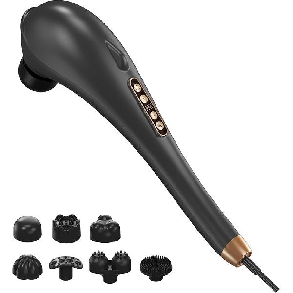 Back Massager, Deep Tissue Massager, Massager for Pain Relief, Hand Held Massager, Electric Percussion Body Massage Machine, Handheld Massage Tool Corded