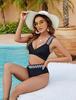 Nuovo Bikini in Pizzo a Vita Alta Due Pezzi - Stile Europeo e Americano