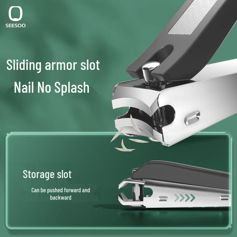 SEESOO Deluxe Traveler 3-Piece Nail Clipper Set