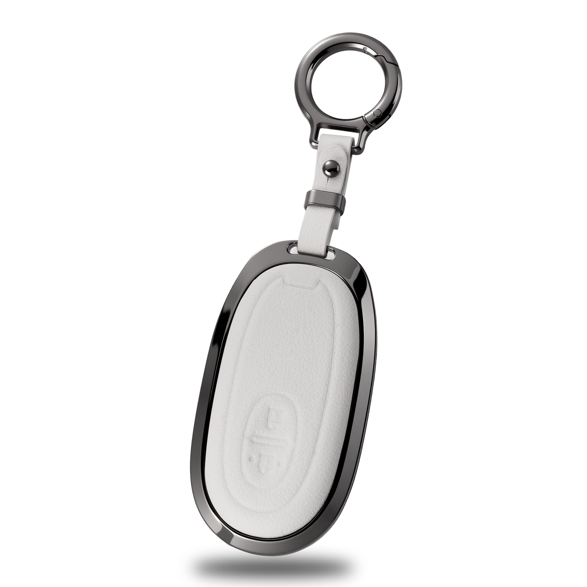 

[PIMOHI] Compatible with Suzuki Key Case Metal Genuine Leather Wagon белый