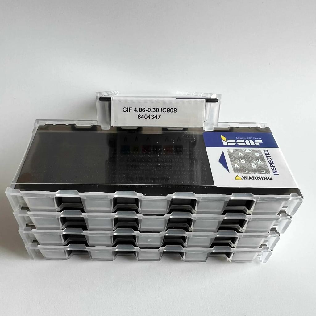 ISCAR / GIF4.86-0.30 IC808 /Industrial indexable Carbide Inserts 10 PCS