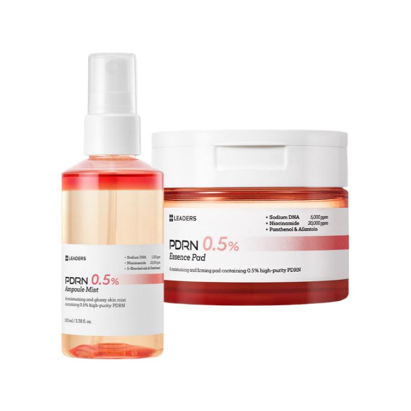 LEADERS PDRN Ampoule Mist 100ml + PDRN Toner Pad 135ml (70 Pads)