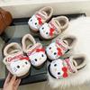 Cute Cartoon Kitten Plush Mary Jane Shoes New Versatile Warm Home Fluffy Shoes