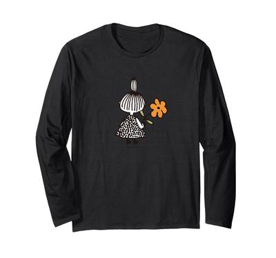 Little My Back View Holding Flowers Long Sleeve T-Shirt