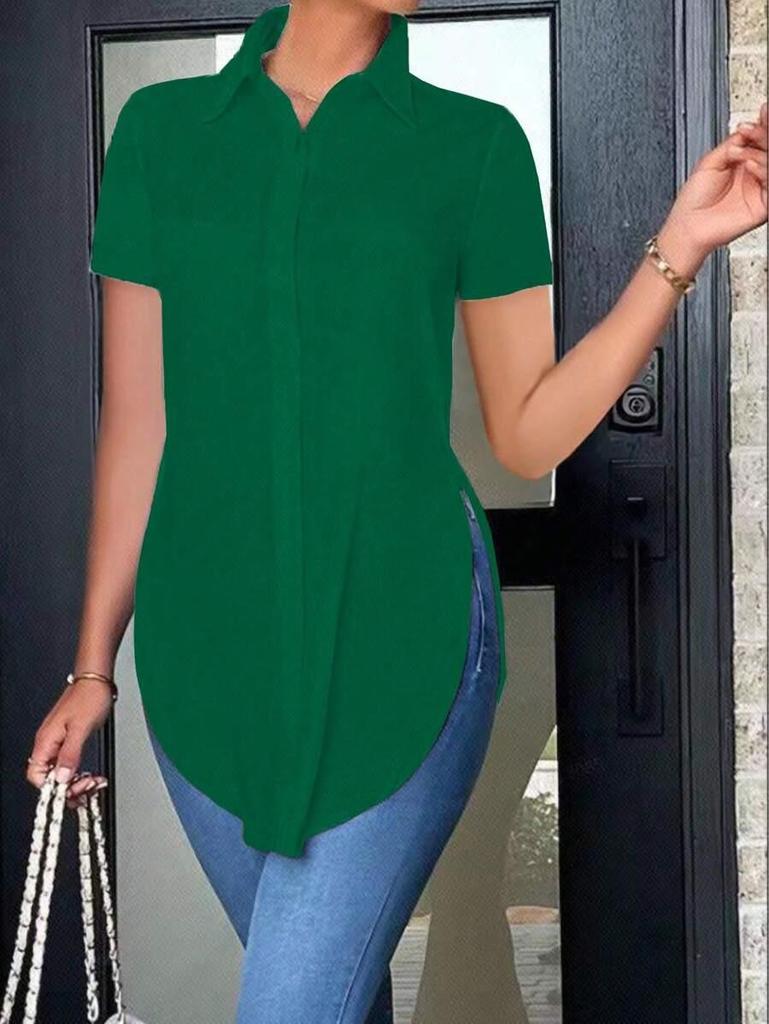 2026 Summer Fashion Women's Polo Collar Blouse