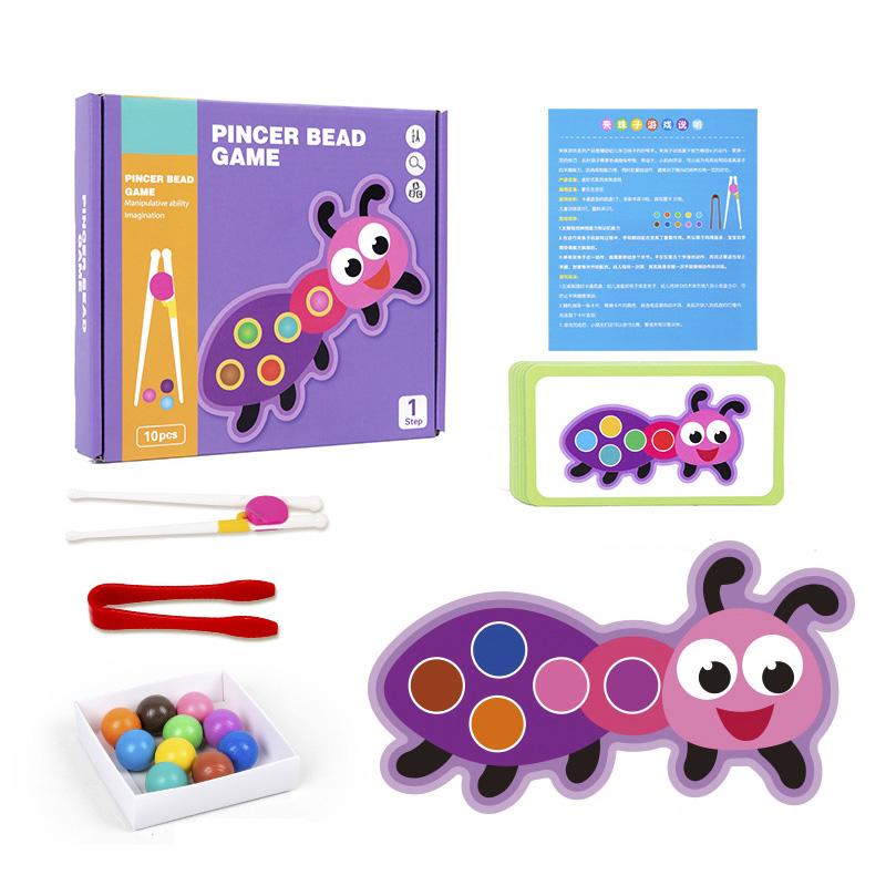 

Кліпси-намистини Іграшка для зіставлення кольорів Класифікація Дитяча логіка Концентрація Тренування дрібної моторики Гра Монтессорі Освітні іграшки