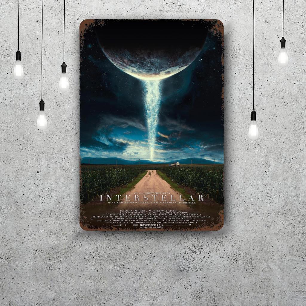interstellar Decor Vintage Metal Signs Tin Signs Captain Poster Decor for Bar Pub Club Man Cave Wall Decoration